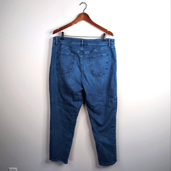 Ann Taylor High Waist Skinny Stretch Slimming Classic Wash Relaxed Jeans 16 - Picture 3 of 9